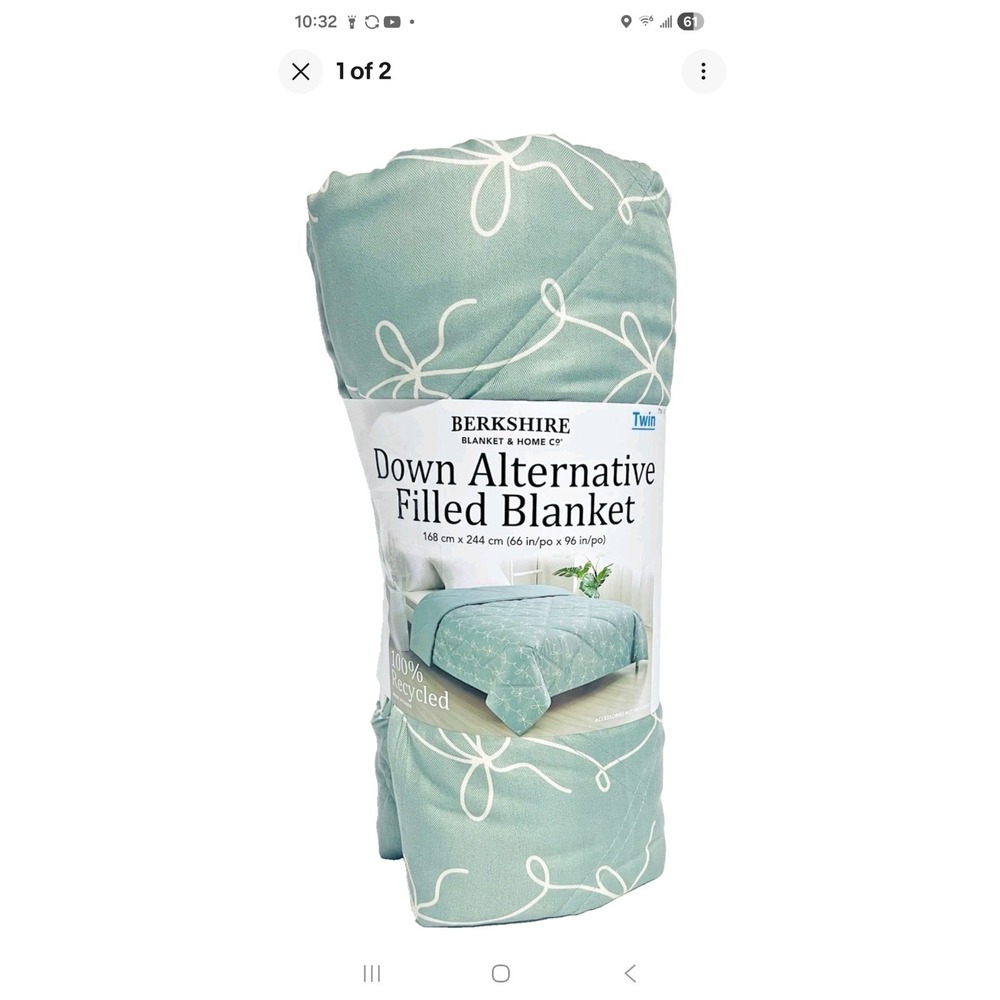Berkshire Blanket & Home Co. Down‎ Alternative Blanket Twin 66x96 Comforter NEW